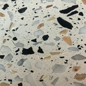ET-09 White touch of tiny assorted stone
